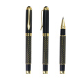 Luxury Business Gift Gold Carbon Fiber Ballpoint Pen Roller Pens With Custom Logo